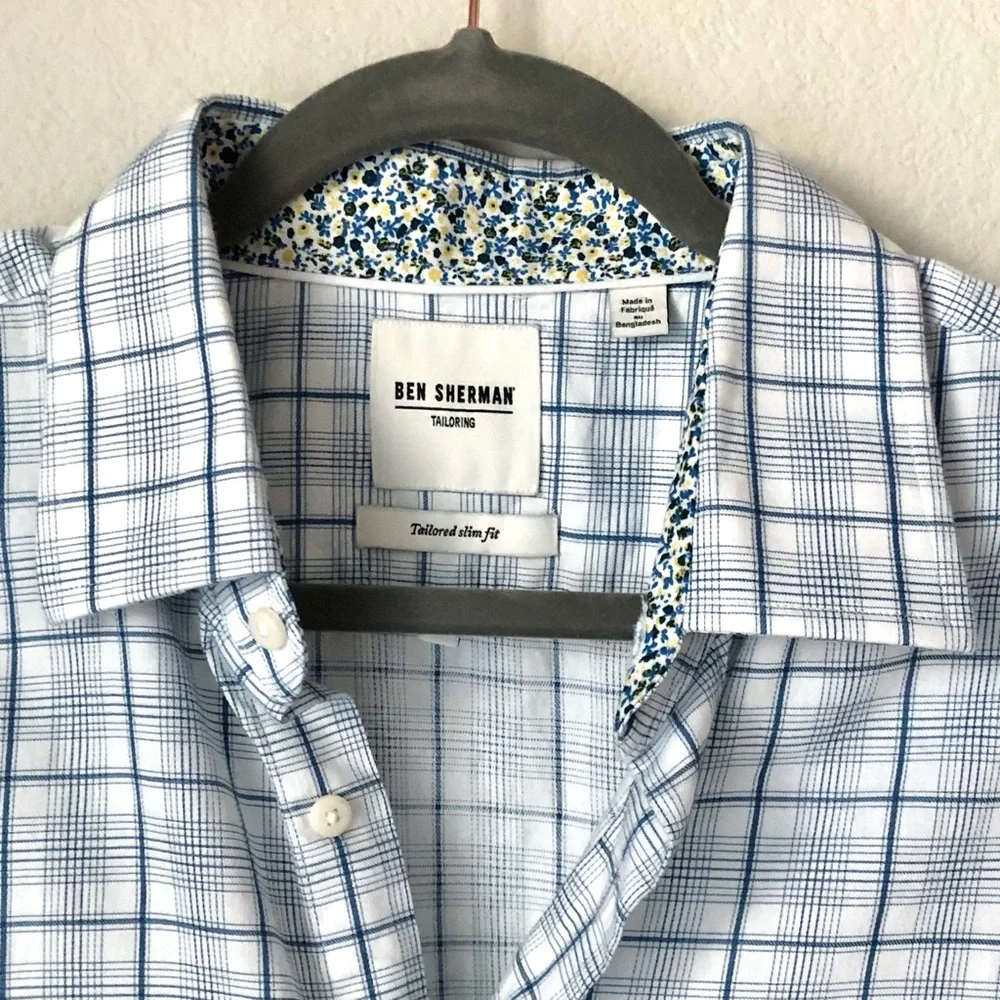 CLOSEOUT \Ben Sherman\• Men’s Tailored Slim Fit Dress Shirt - Picture 4 of 16